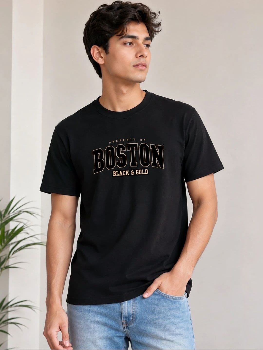 MOSSMOOR Men Typography Printed T-shirt - view 1