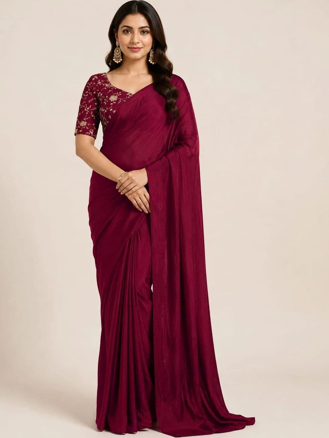 RANGVYRA LIFESTYLE Embroidered Art Silk Saree - view 1