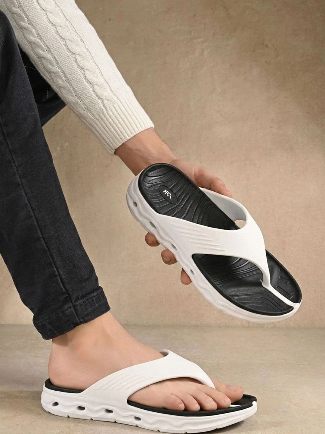 HRX by Hrithik Roshan Men Thong Flip-Flops - view 1