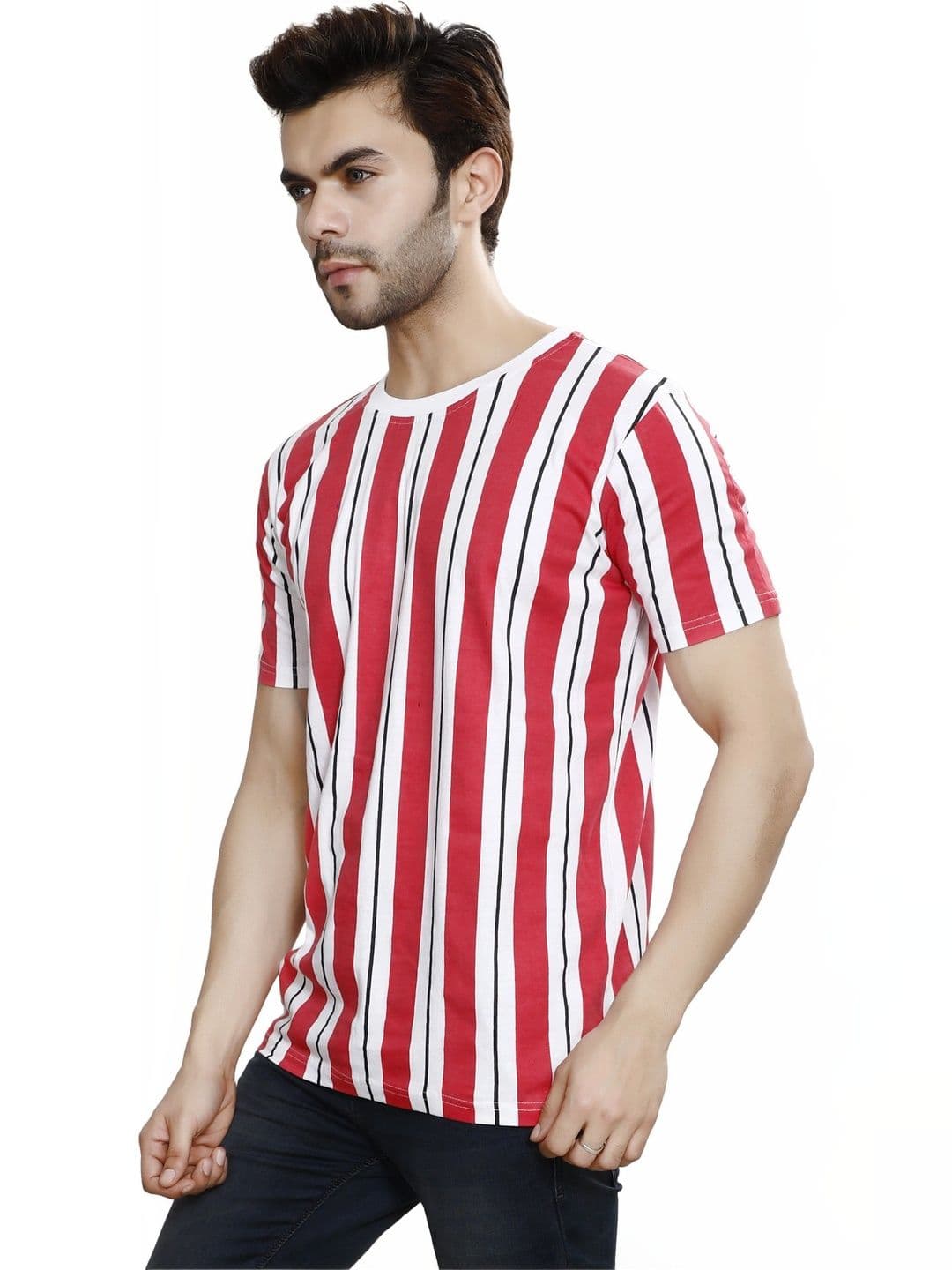 Prince fashion Men Striped Slim Fit T-shirt - view 1
