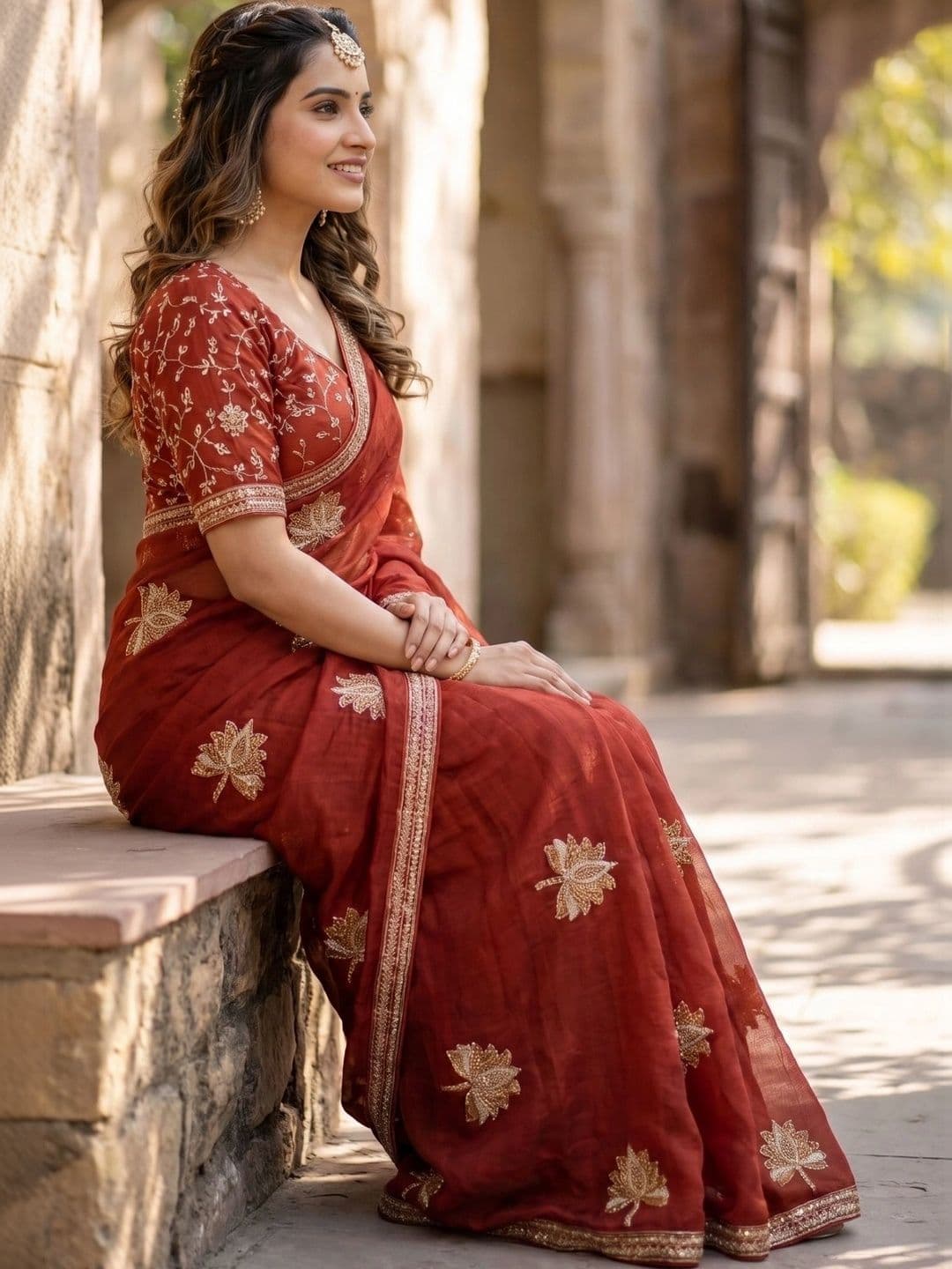 RANGVYRA LIFESTYLE Embroidered Art Silk Saree - view 1