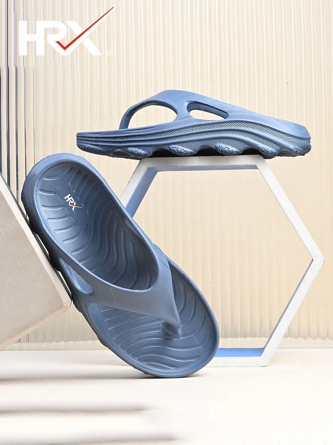 HRX by Hrithik Roshan Men Thong Flip-Flops - view 1