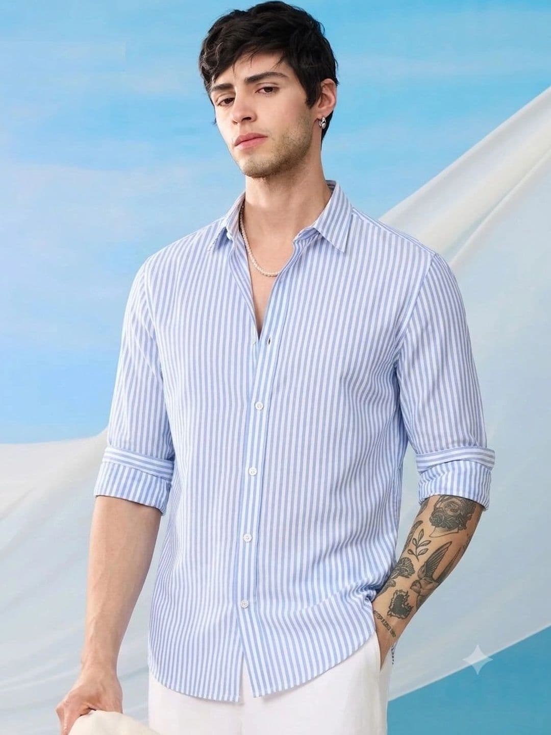 BELPATRA Men Classic Striped Casual Shirt - view 1