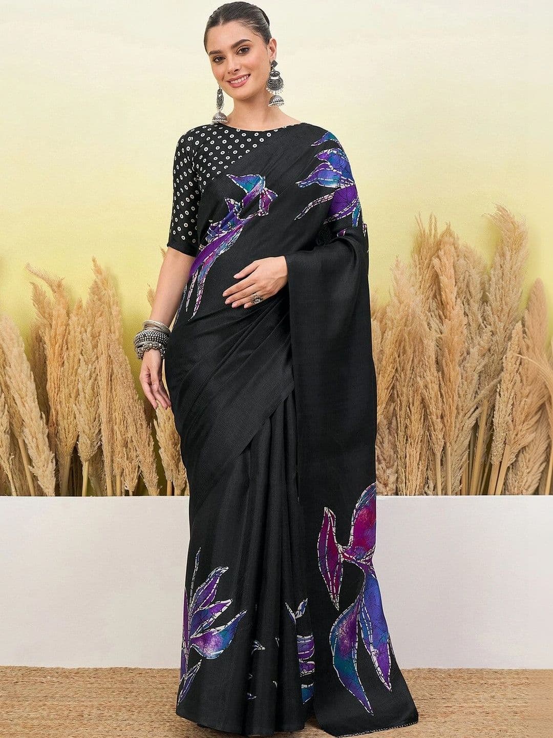 KALINI Batik Fusion Saree - view 1