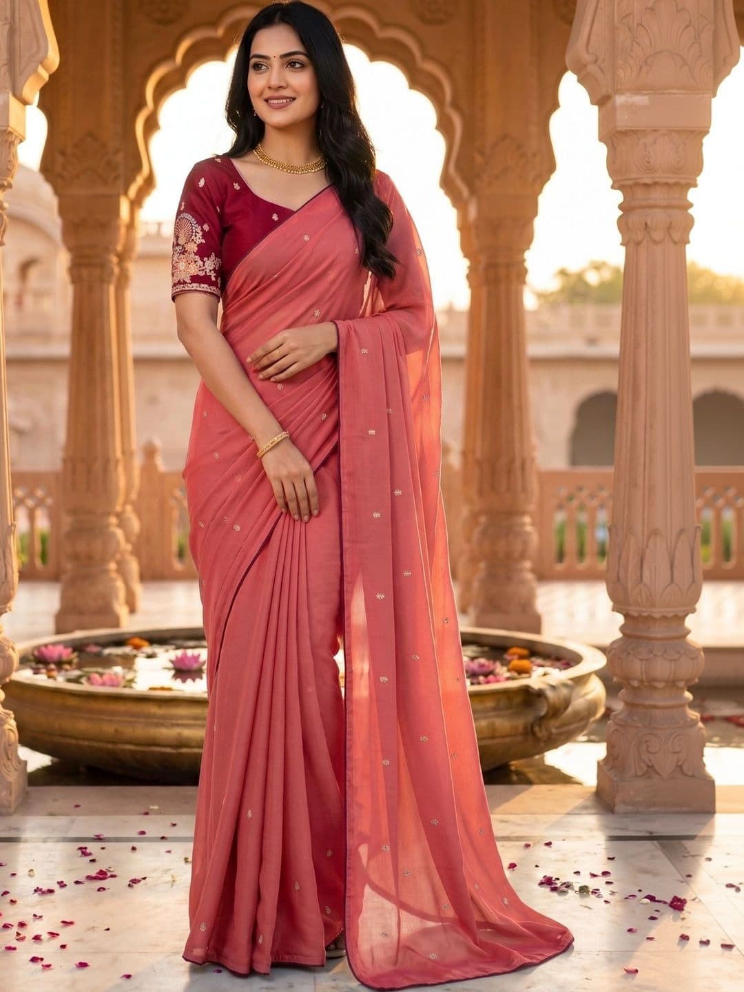 RANGVYRA LIFESTYLE Embroidered Art Silk Saree - view 1