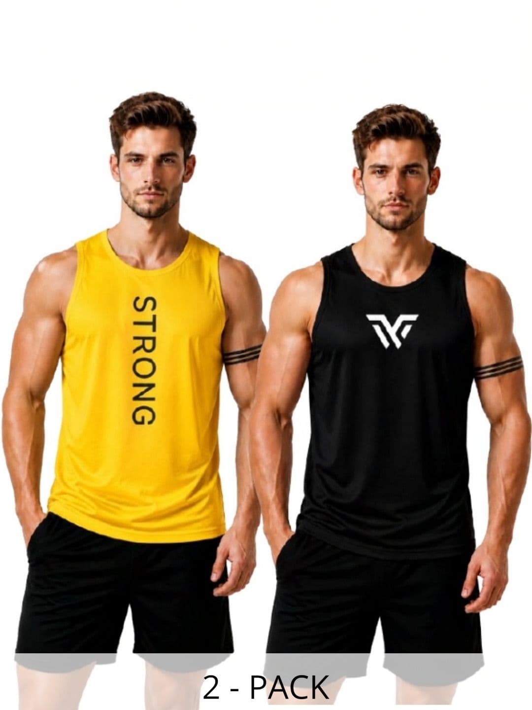 Shri Salasar Balaji Pack of 2 Printed Tank - view 1