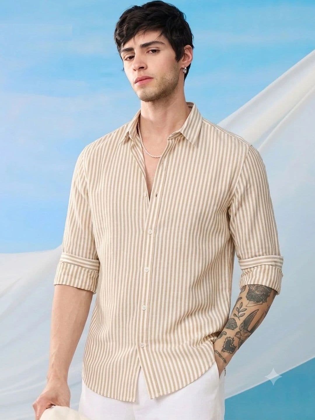 BELPATRA Men Classic Striped Casual Shirt - view 1
