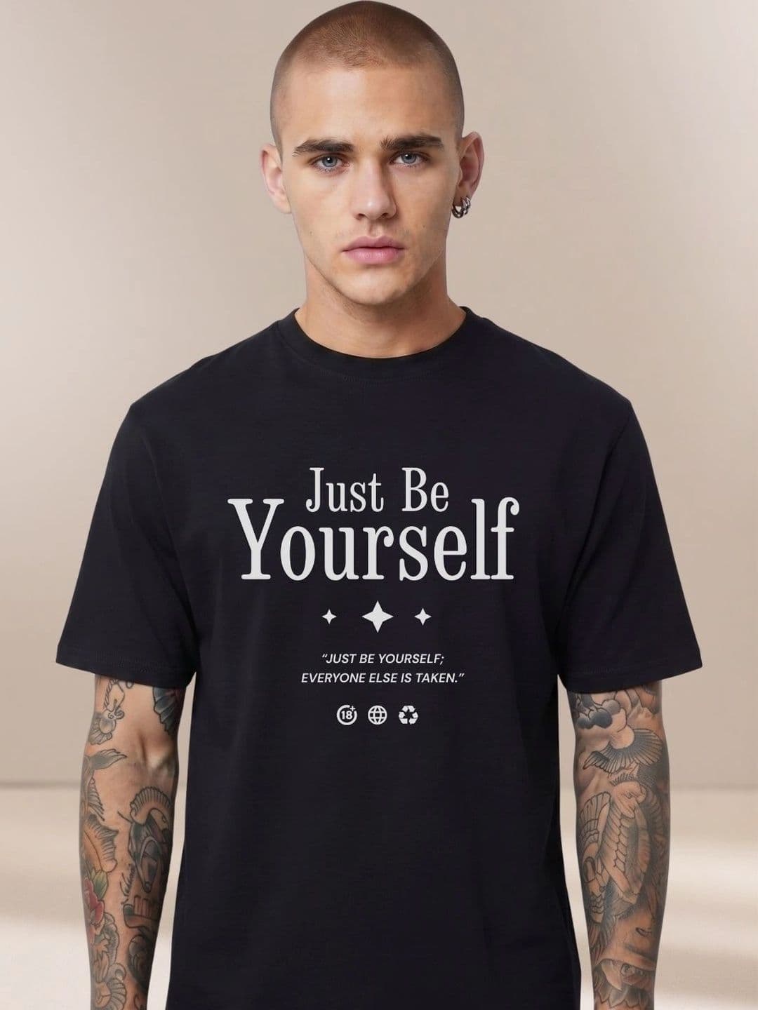 MEG FASHION Men Typography Printed T-shirt - view 1