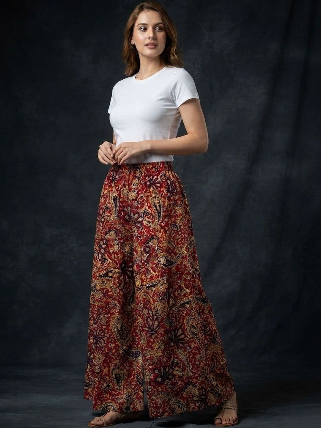 PRESHA Women Paisley Printed Ethnic Palazzos - view 1