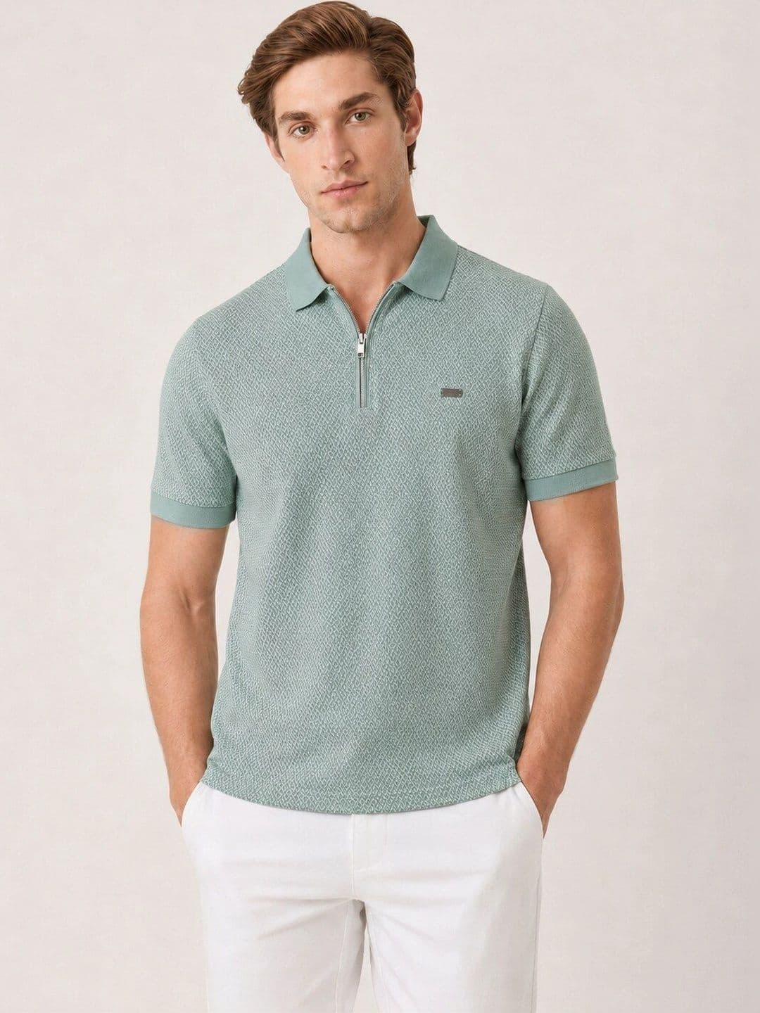 Monk Mode Men Polo Collar T-shirt - view 1