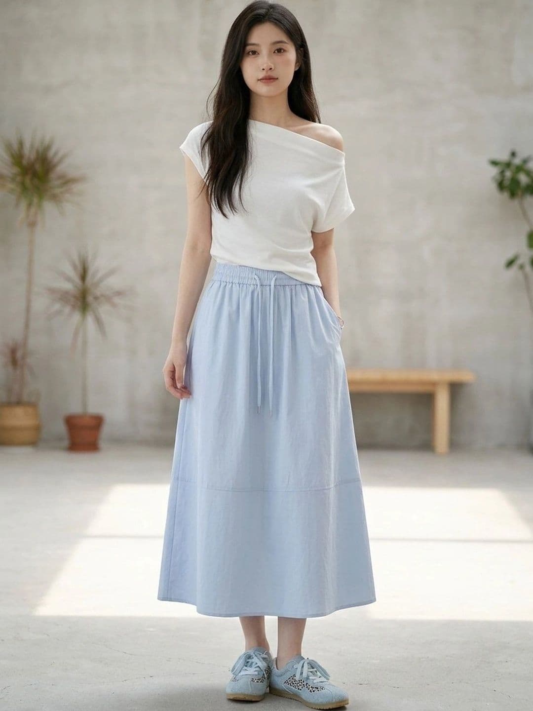 Suo Women Midi A-Line Skirt - view 1