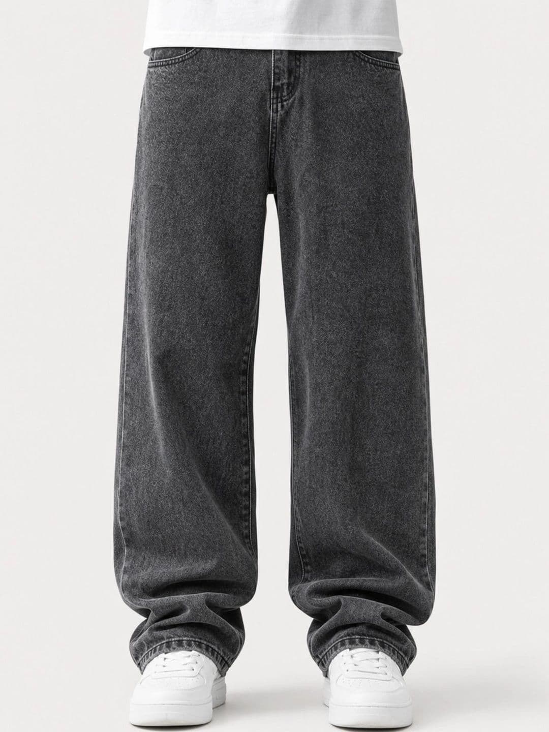 BREXX Men Jean Wide Leg Mid-Rise Stretchable Jeans - view 1