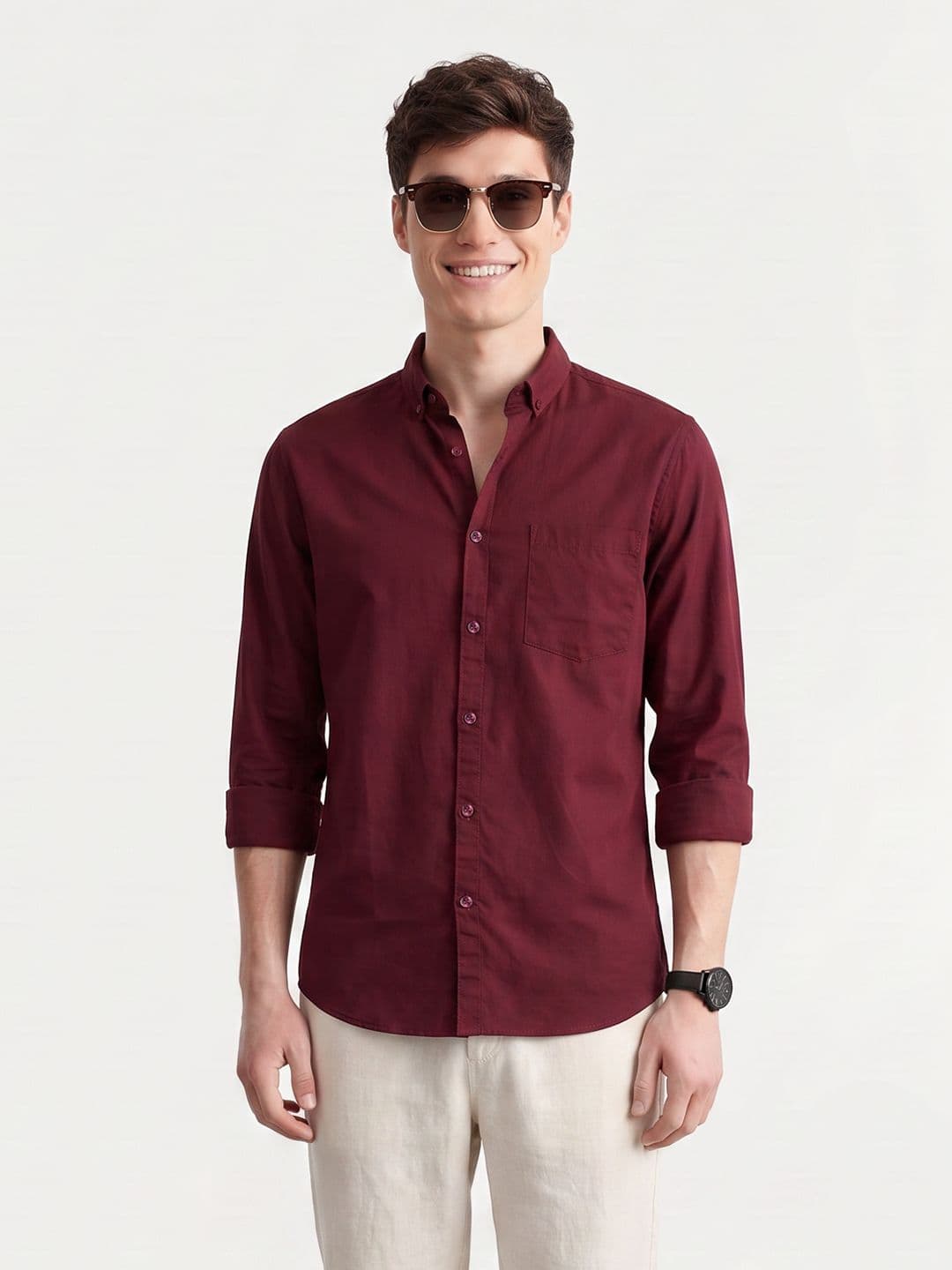 Mast & Harbour Button-Down Casual Shirt - view 1