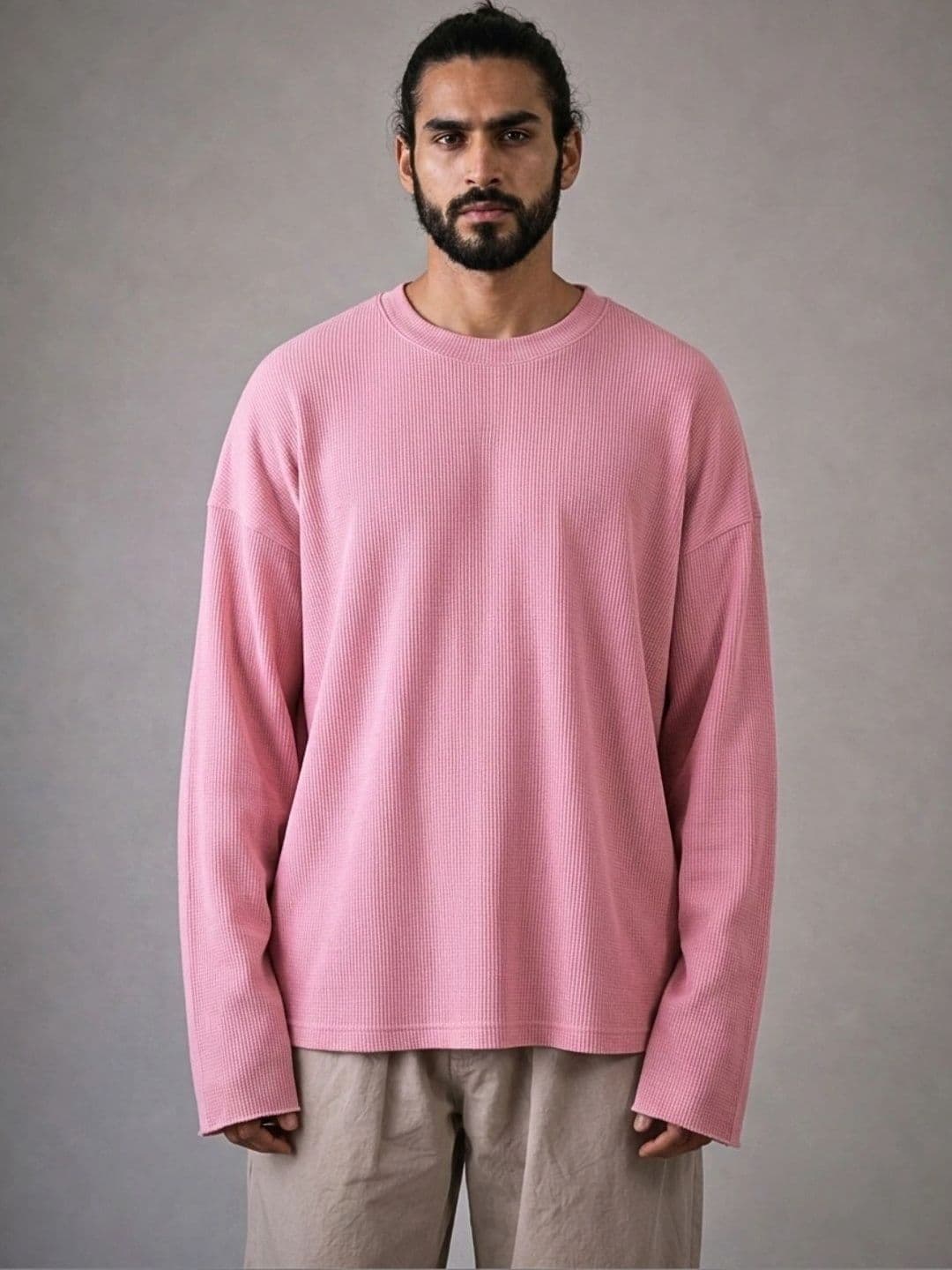UNIQSOME Men Drop-Shoulder Sleeves T-shirt - view 1
