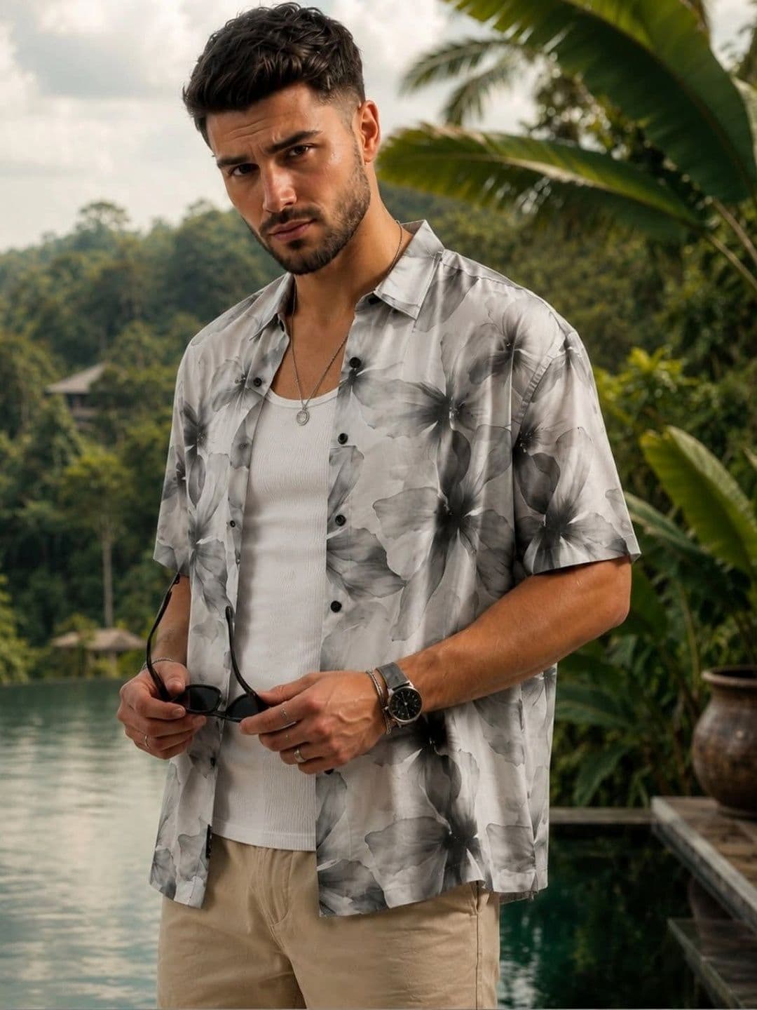 XKIND Men Standard Floral Printed Casual Shirt - view 1