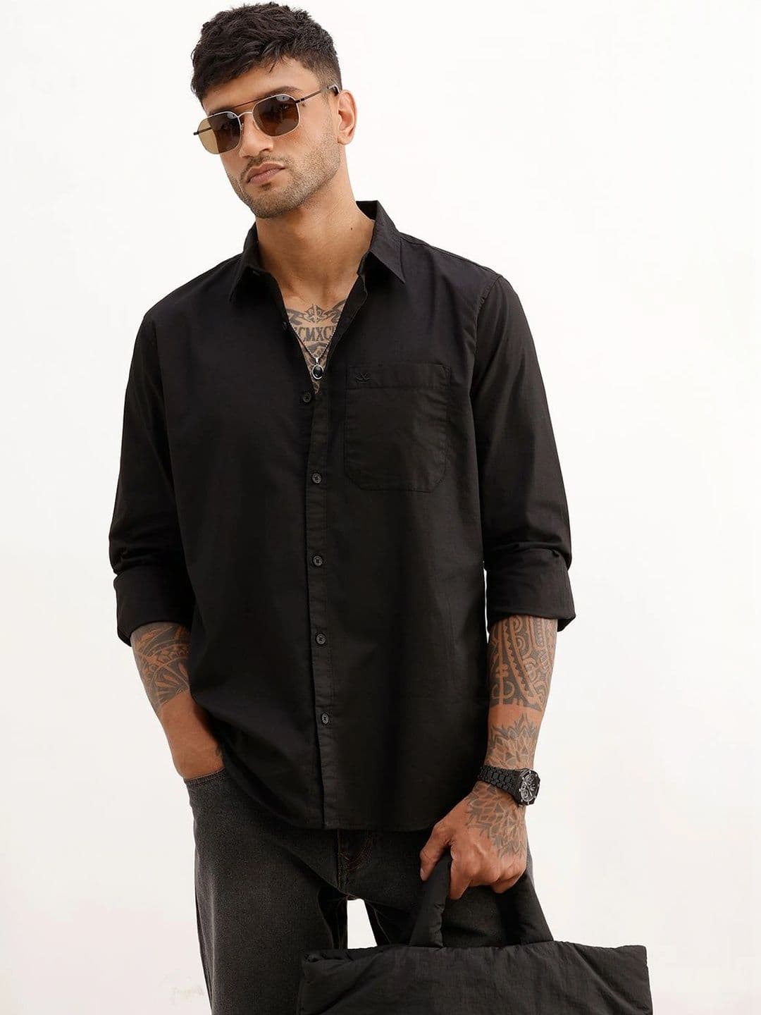 WROGN Men Slim Fit Casual Shirt - view 1