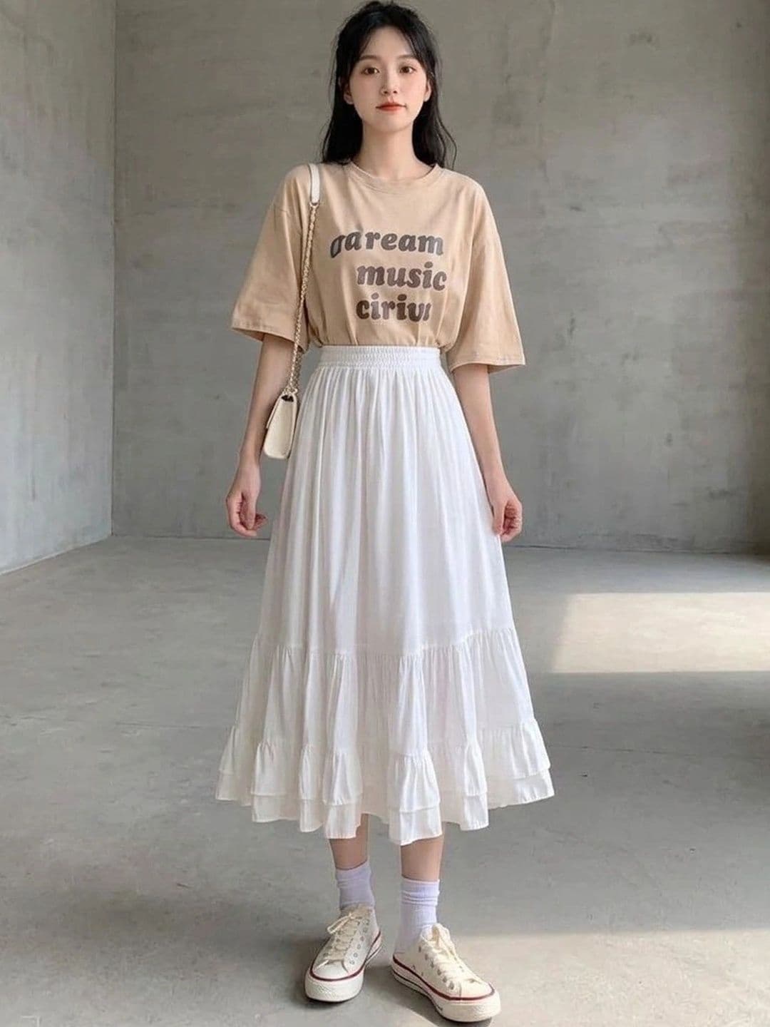 Suo Women Tiered Midi Tiered Skirt - view 1