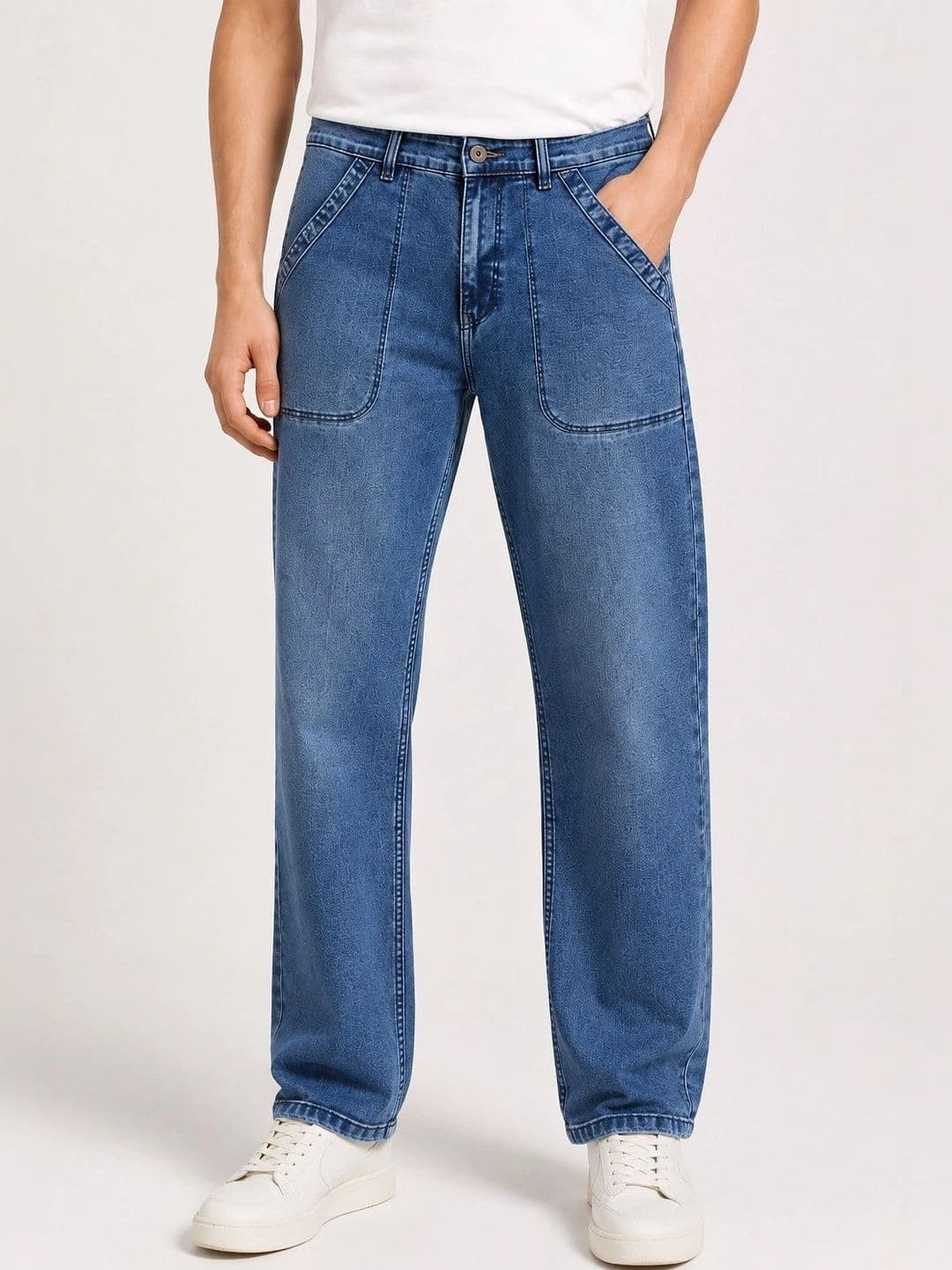 NOWI Men Straight Fit Mid-Rise Jeans - view 1