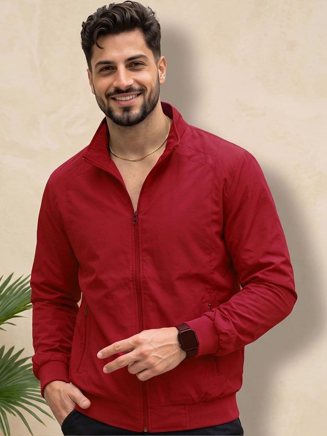 CLOUD COTTON Men Lightweight Bomber Jacket - view 1