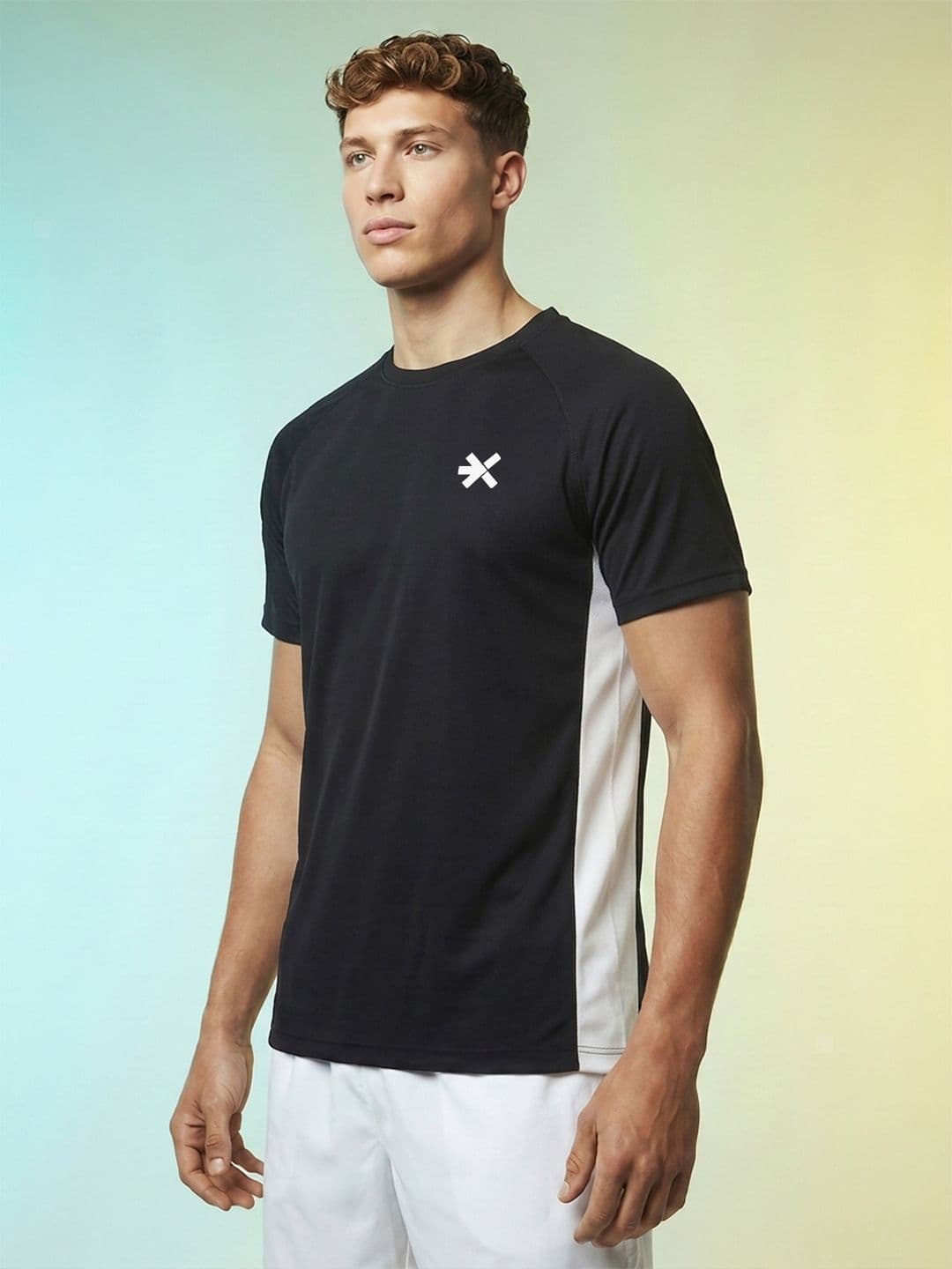 HRX by Hrithik Roshan Colourblocked Rapid-Dry Training T-shirt - view 1