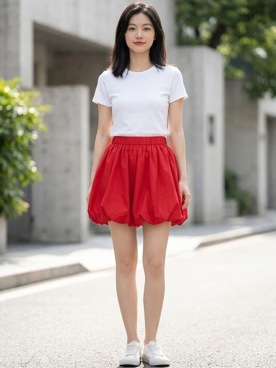 Suo Women Above Knee Balloon Skirt - view 1