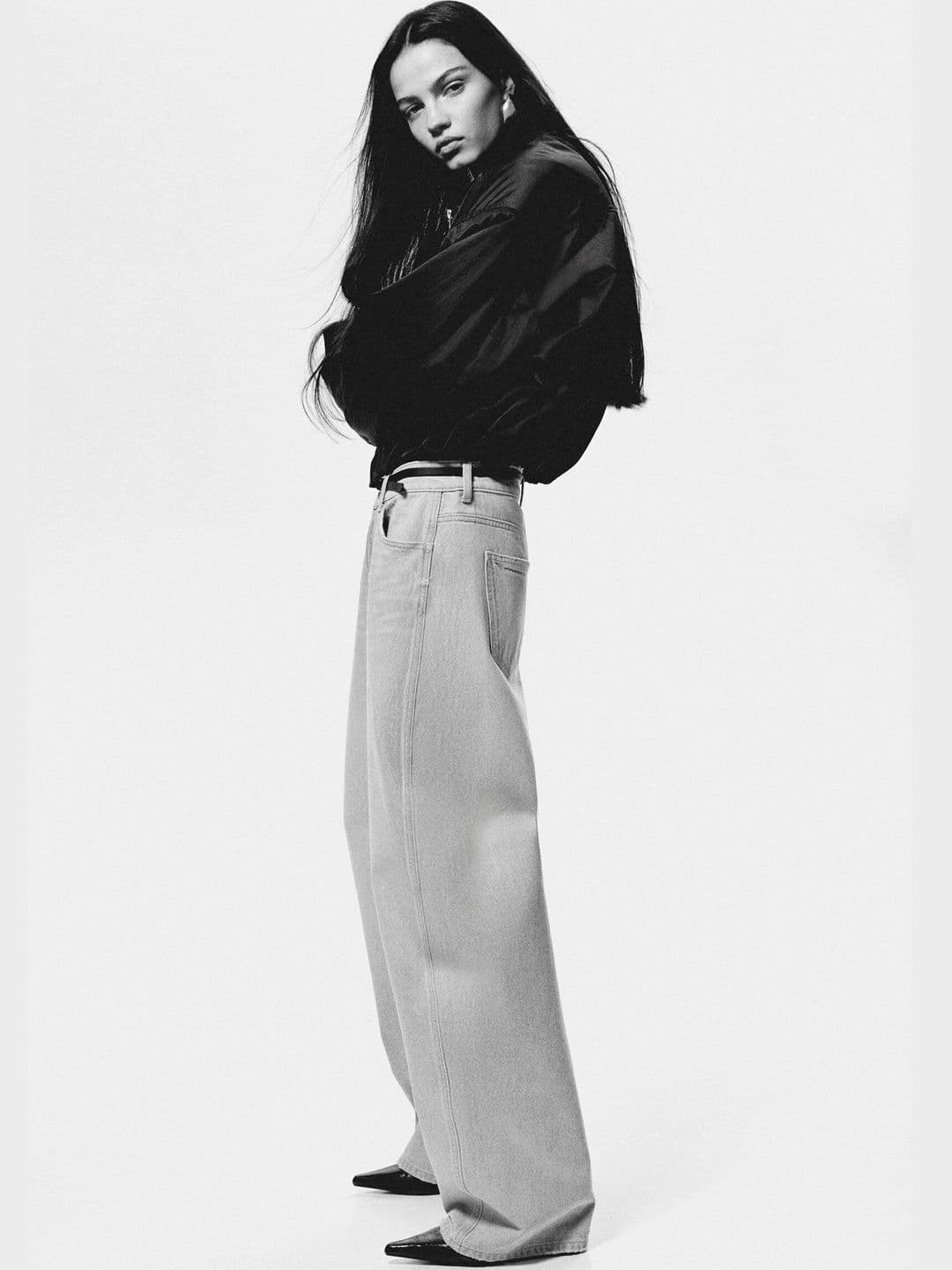H&M Barrel Leg High Waist Jeans - view 1