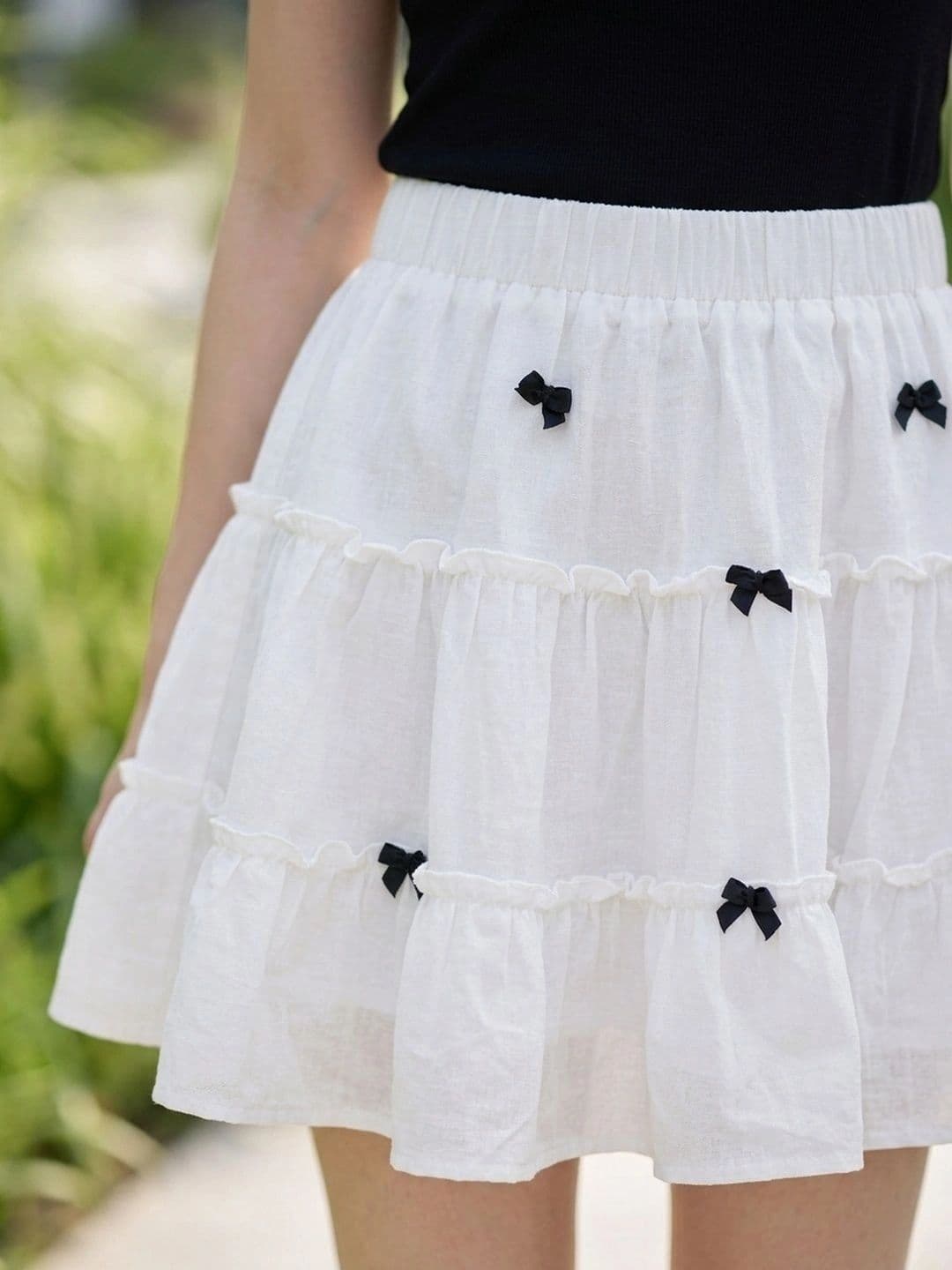 Suo Women Tiered Mini Tiered Skirt - view 1