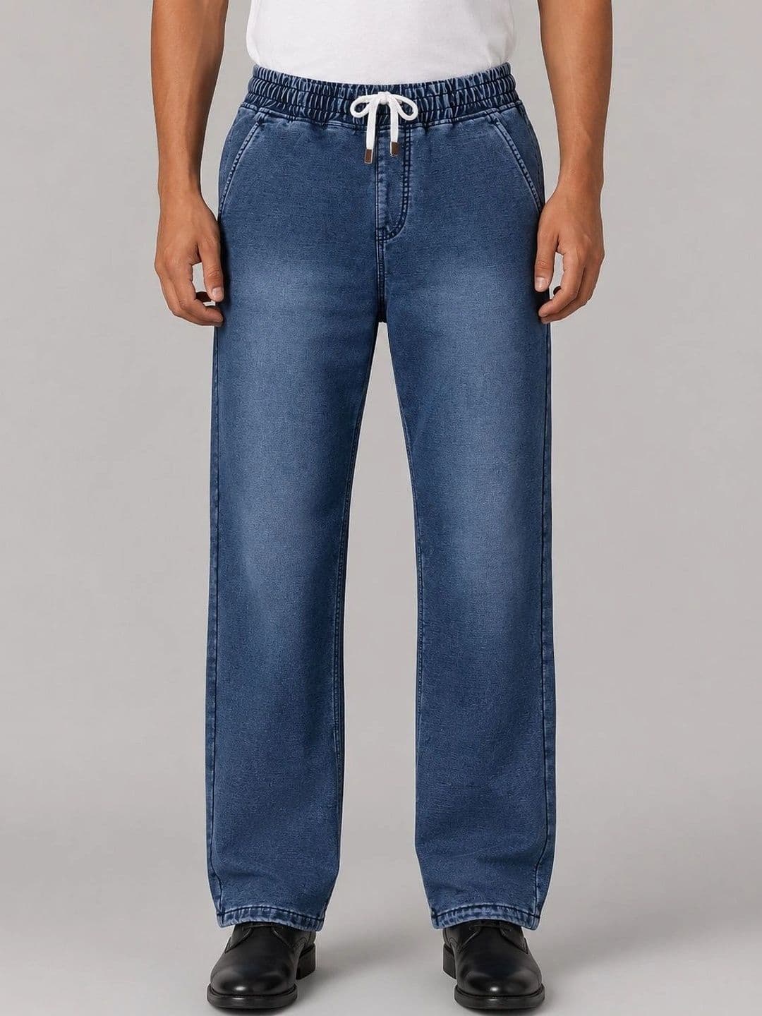 NOWI Men Straight Fit Mid-Rise Light Fade Jeans - view 1