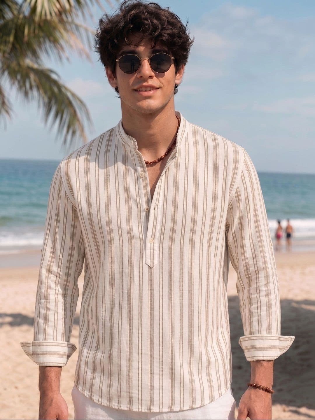 ZBIO Men Striped Kurta - view 1