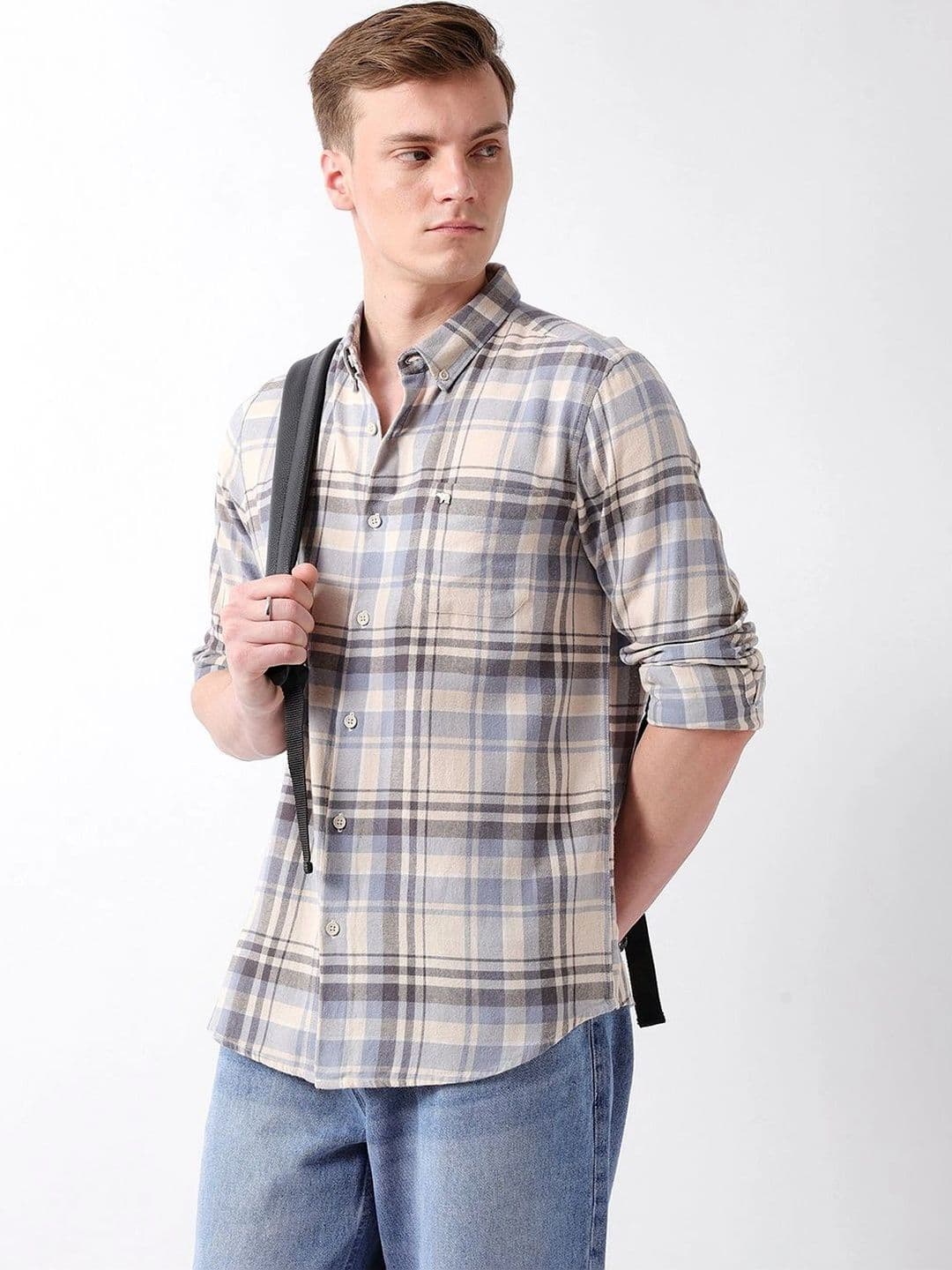 THE BEAR HOUSE Men Slim Fit Checked Casual Shirt - view 1