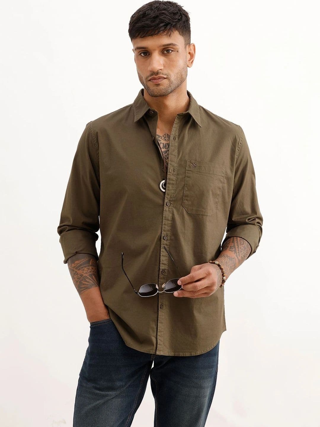 WROGN Men Slim Fit Casual Shirt - view 1