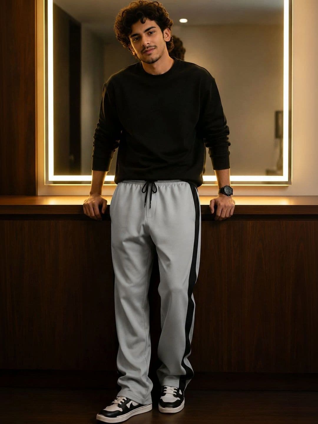 SZN Men Regular Fit Colourblocked Training Track Pants - view 1