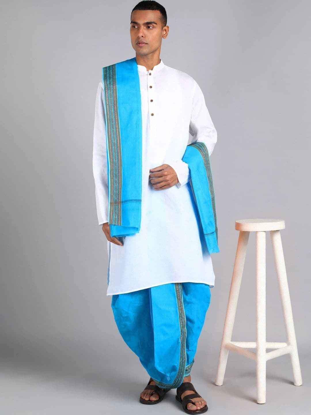 Radhika Handloom Men Cotton Dhoti Dhotis - view 1