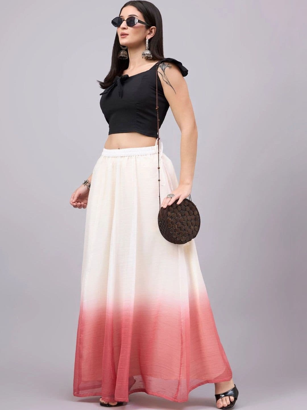 JDS LIFESTYLE Women Tie and Dye Maxi A-Line Skirt - view 1