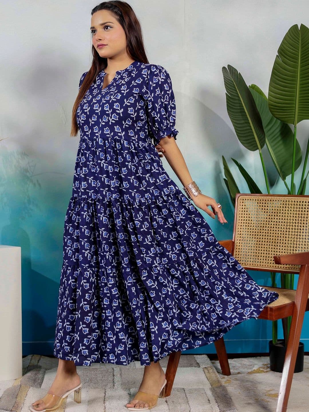 PRESHA Women Floral Printed Floral Anarkali Kurta - view 1