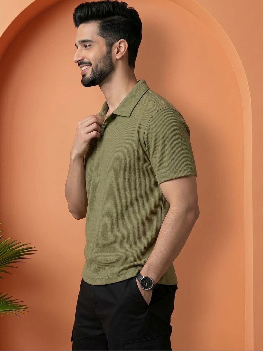 OAKWYN Men Polo Collar T-shirt - view 1