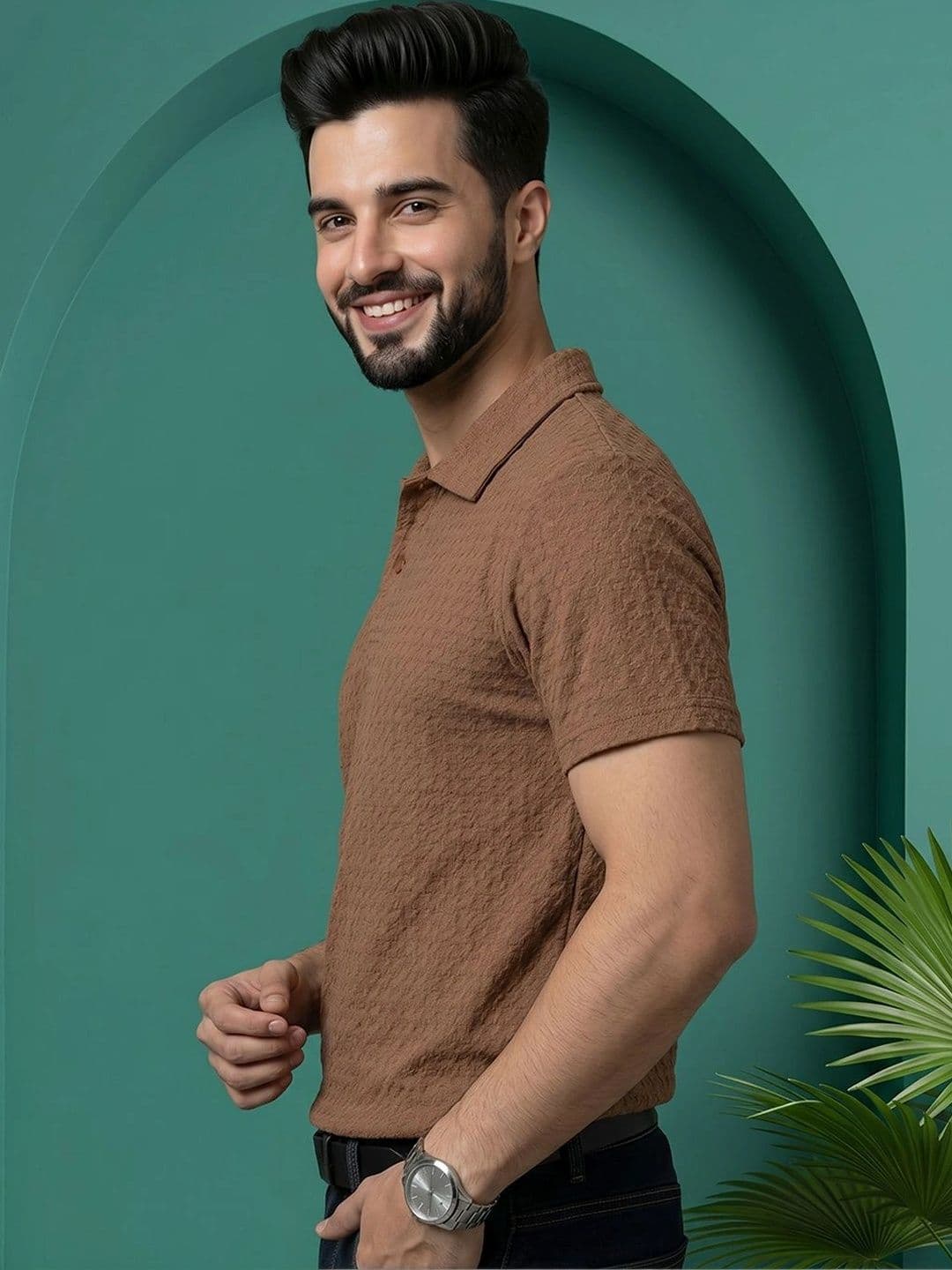 OGEN Men Polo Collar T-shirt - view 1