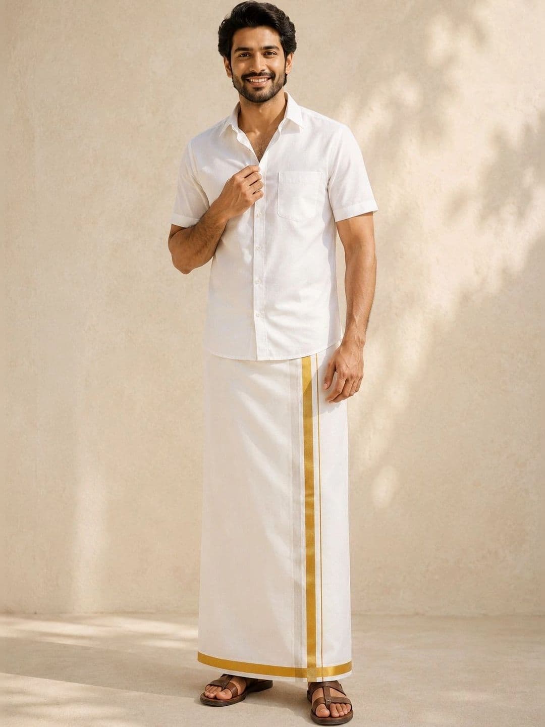Sac Shree Aparajeet Creations Men Cotton Dhoti Dhotis - view 1
