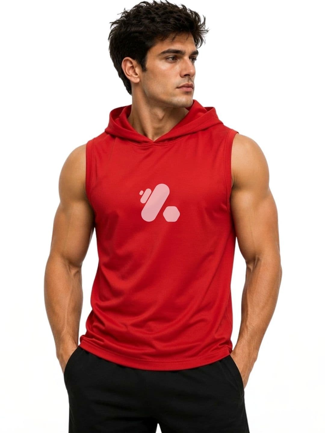 3Colors Printed Gym Vest - view 1