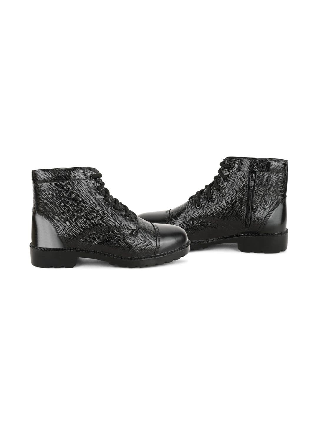 Benera Men Textured Leather Trekking Shoes - view 1