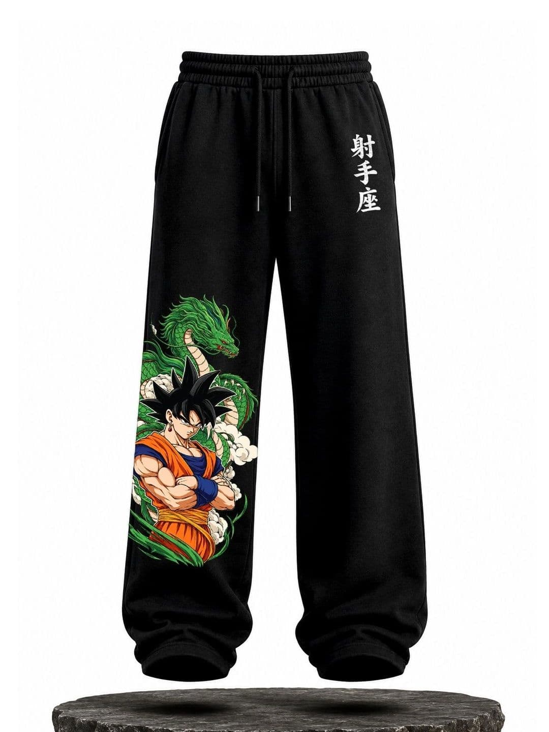 Dressing Hub Men Wide Leg Graphic Print Training Track Pants - view 1