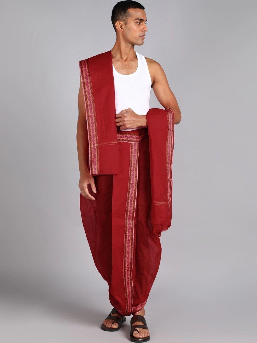 Sac Shree Aparajeet Creations Men Cotton Dhoti Dhotis - view 1
