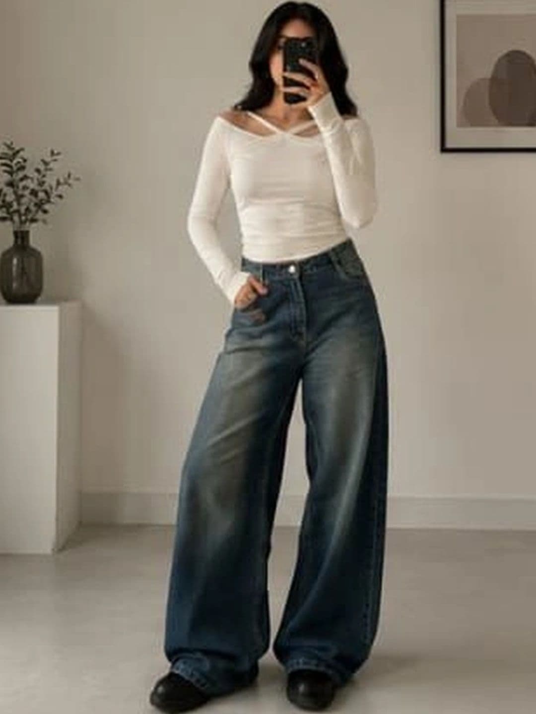 CORSICA Women High-Rise Low Distress Light Fade Jeans - view 1