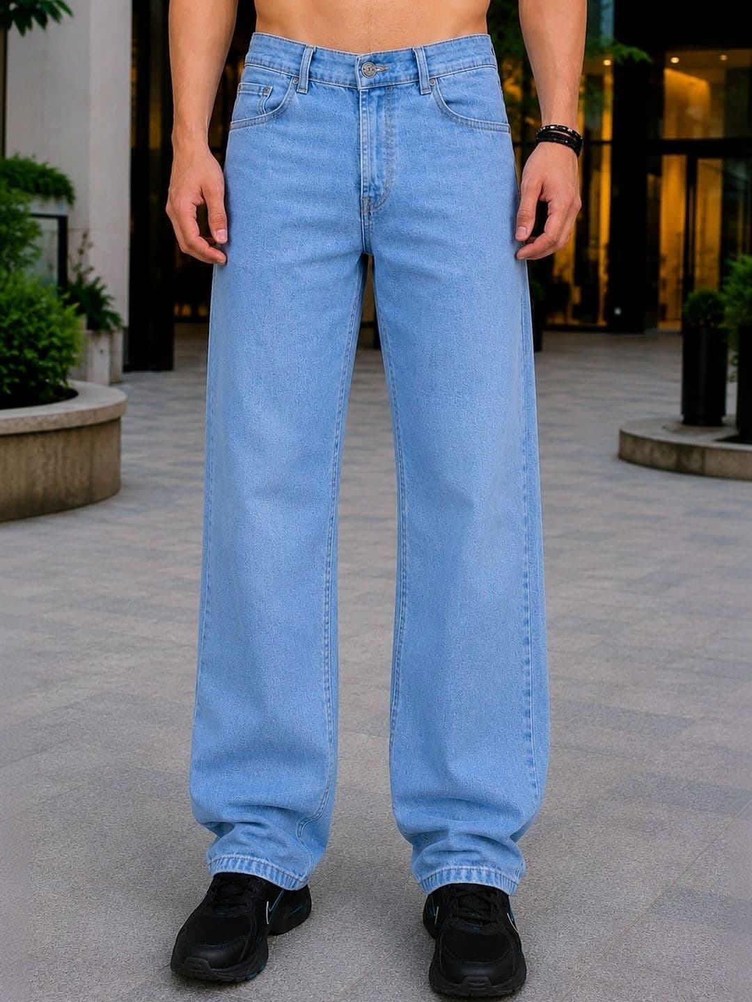 Moda Star Men Classic Relaxed Fit Mid-Rise Stretchable Jeans - view 1
