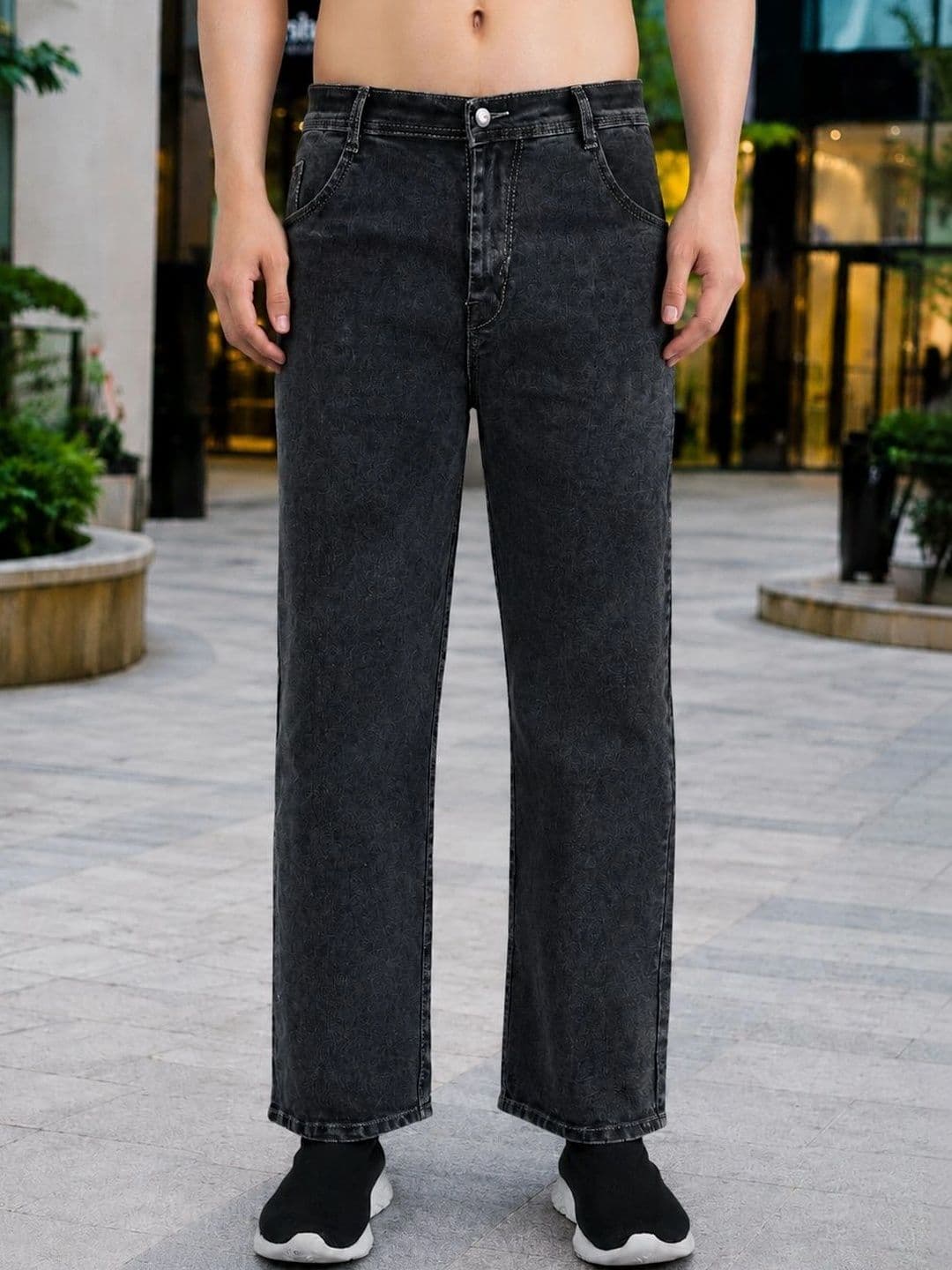 Moda Star Men Classic Relaxed Fit Mid-Rise Stretchable Jeans - view 1