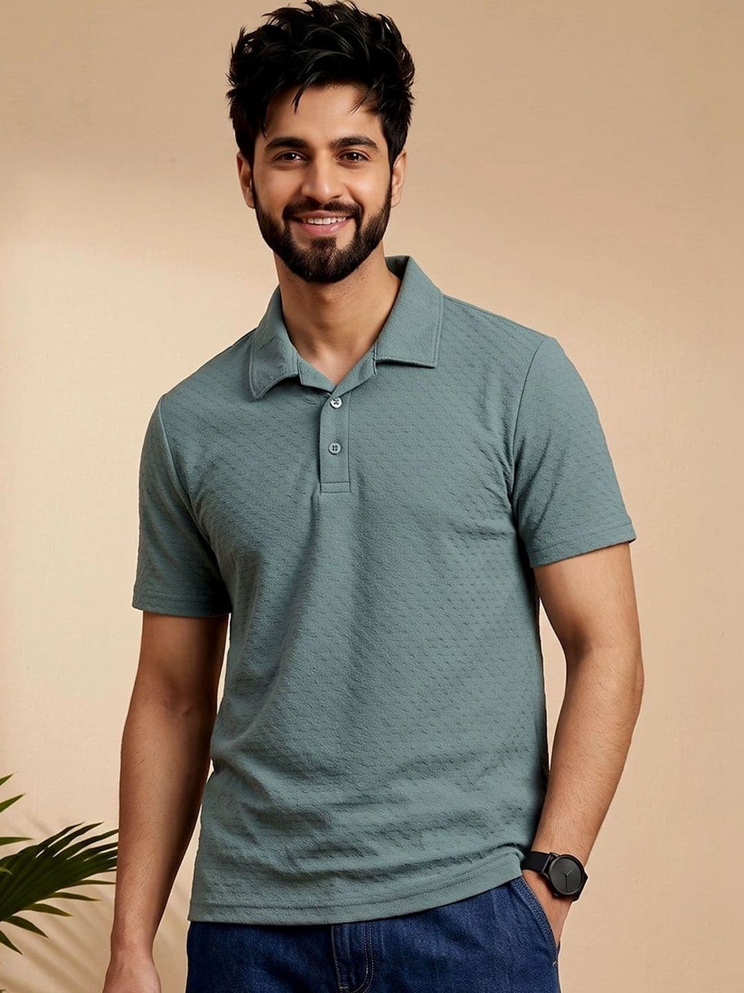 OAKWYN Men Polo Collar T-shirt - view 1