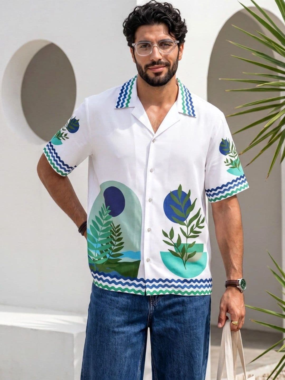Stenfia Men Relaxed Printed Casual Shirt - view 1