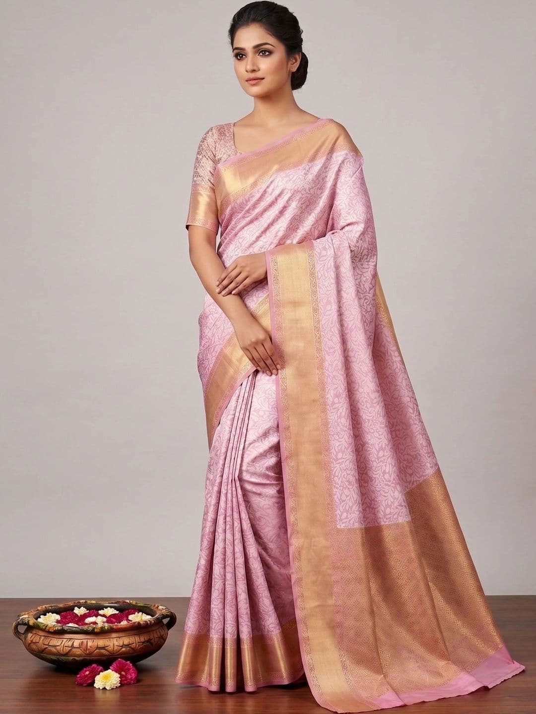 Arozi Woven Design Zari Art Silk Banarasi Saree - view 1