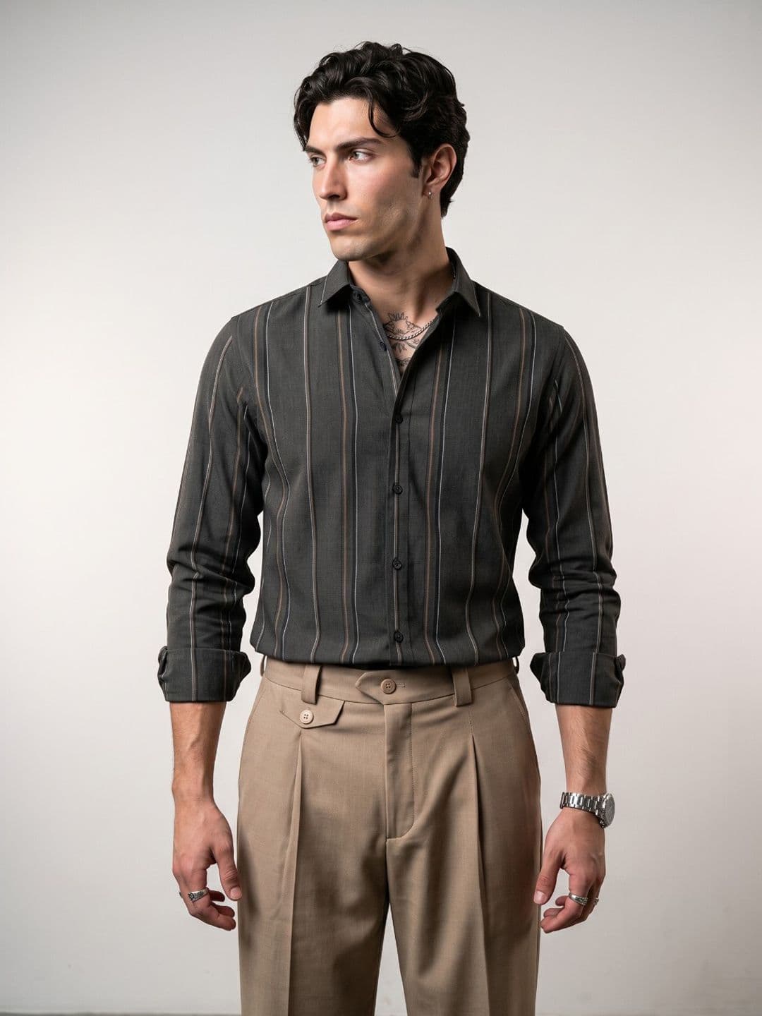 OvrWrk Striped Regular Fit Casual Shirt - view 1