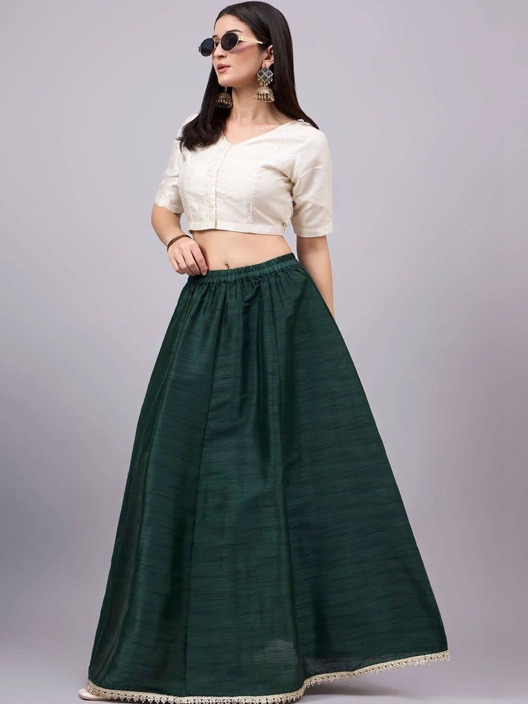 JDS LIFESTYLE Women Self Design Maxi Flared Skirt - view 1